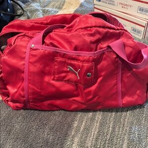 Puma Pink Duffel Bag